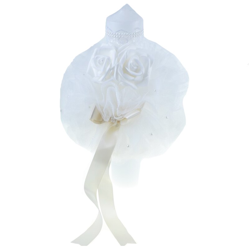 Lumanare pentru botez 32 x 7 cm Mini Junior LBMJ-04, Alb