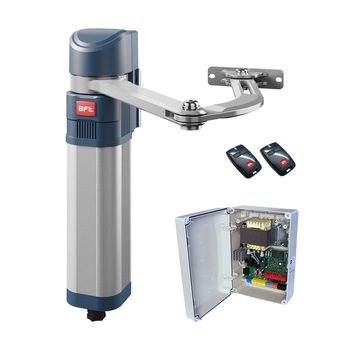 Kit automatizare poarta batanta E5 care contine motor, unitate de control Thalia Light, 2 telecomenzi cu 2 canale Mitto 2, brat articulat Kit automatizare poarta batanta E5 care contine motor, unitate de control Thalia Light, 2 telecomenzi cu 2 canale Mitto 2, brat articulat
