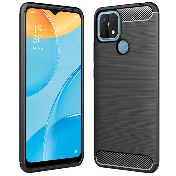 Husa pentru Oppo A15 tpu carbon neagra