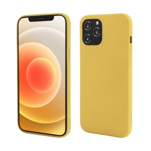 Husa pentru iPhone 12 Pro, 12, Vetter GO, Soft Touch, Galbena