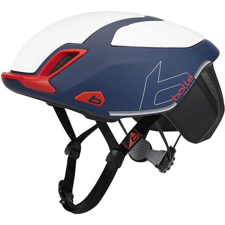 Bolle The One Road Premium kerékpáros sisak, 51-54cm, Fehér/Kék