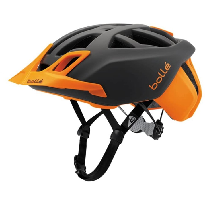 Casca de ciclism Bolle The One MTB, marime 51-54cm, gri/portocaliu