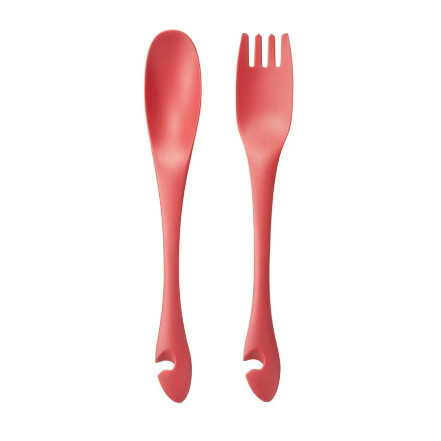 Set servire salata Flex - rosu