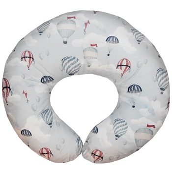 Perna pentru Alaptare, EKO, 100% Bumbac, 60X60cm, Balloons Perna pentru Alaptare, EKO, 100% Bumbac, 60X60cm, Balloons