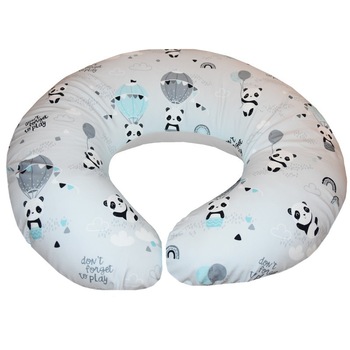 Perna pentru Alaptare, EKO, 100% Bumbac, 60X60cm, Panda Perna pentru Alaptare, EKO, 100% Bumbac, 60X60cm, Panda