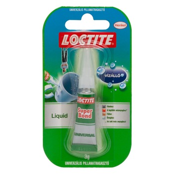 Solutie lipit Loctite Liquid, adeziv rezistent la apa, 3g Solutie lipit Loctite Liquid, adeziv rezistent la apa, 3g
