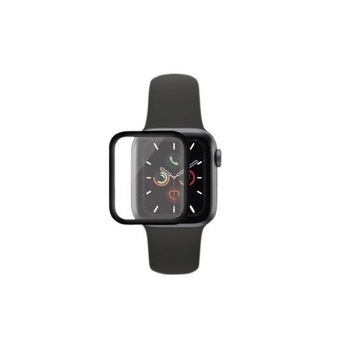 Folie Sticla pentru Apple Watch Series 2/3 38 mm adeziv pe margine Negru Folie Sticla pentru Apple Watch Series 2/3 38 mm adeziv pe margine Negru