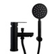 Baterie lavoar cu dus TRENDY'S, black mat