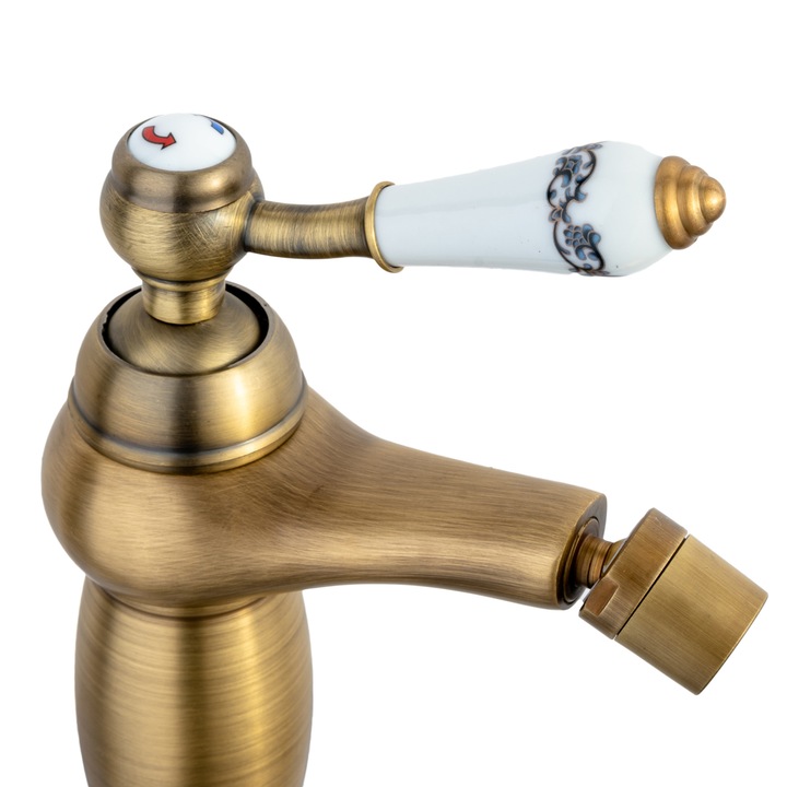 TRENDY'S bidé csaptelep, antik bronz, kerámia