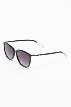 Fossil, Ochelari de soare cat-eye cu lentile in degrade, Negru, 56-17-145 Standard Fossil, Ochelari de soare cat-eye cu lentile in degrade, Negru, 56-17-145 Standard
