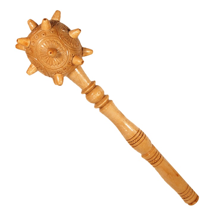 Buzdugan jucarie din lemn, mare