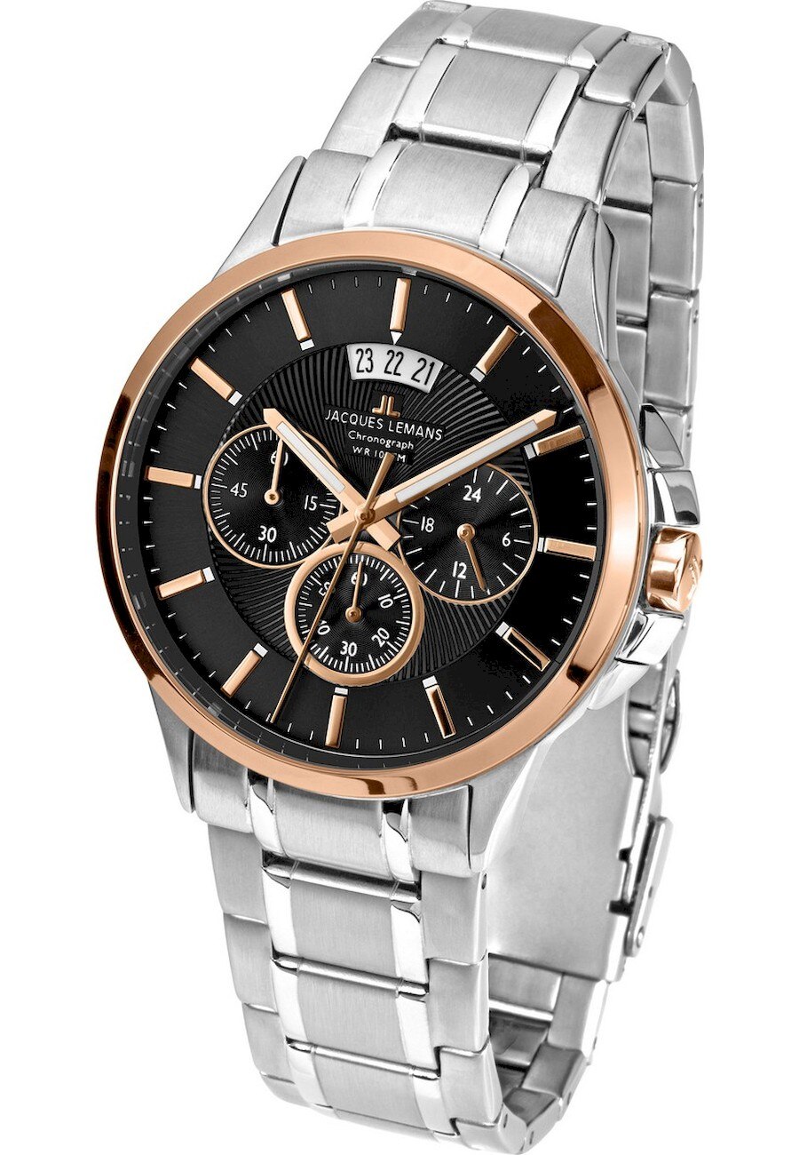 Ceas analogic, Jacques Lemans, 1-1542J, 42 mm, Multicolor