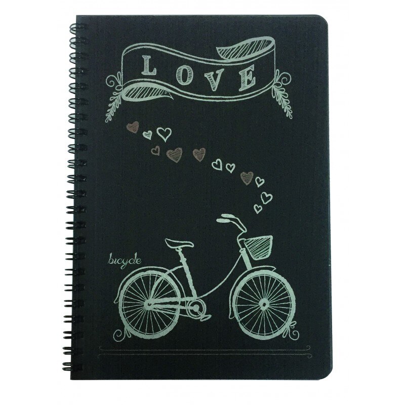 Caiet desen hartie neagra - 40 file