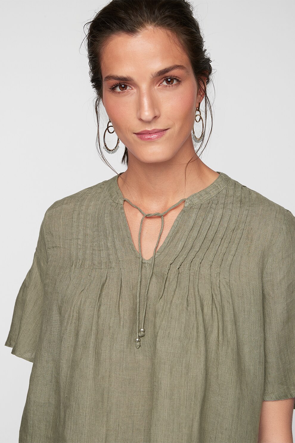 s.Oliver, Bluza de in cu maneci scurte, Kaki