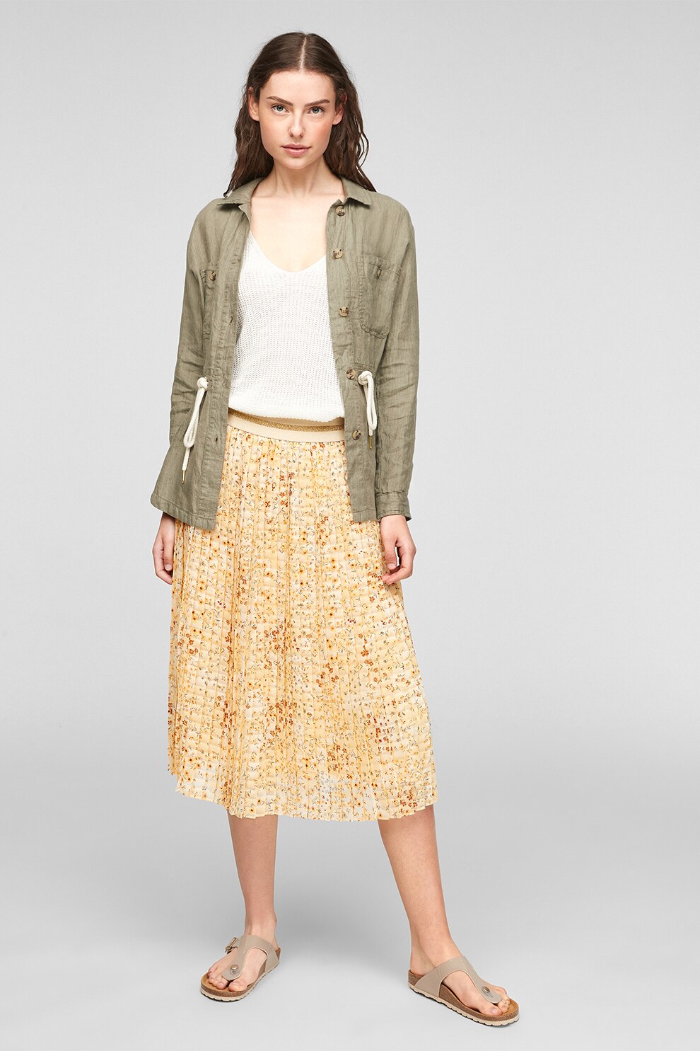 s.Oliver, Jacheta de in cu snur, Verde sparanghel