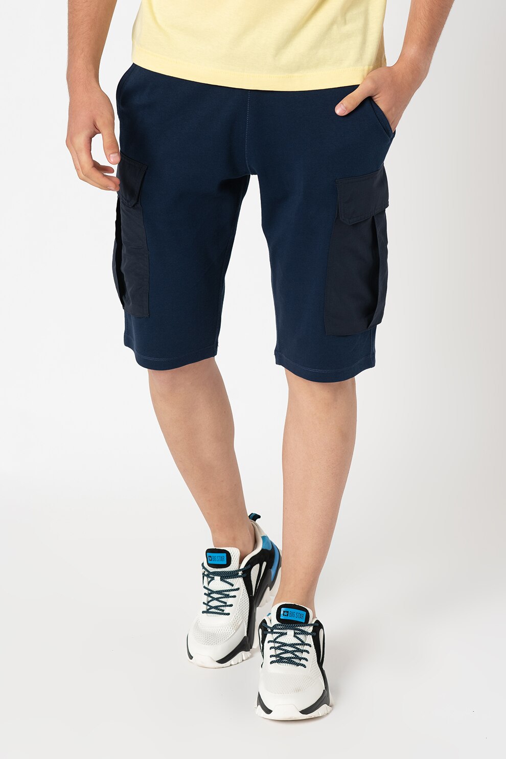s.Oliver, Pantaloni scurti regular fit cargo Phoenix, Bleumarin
