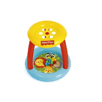 Spatiu de joaca Fisher Price, tip piscina, cu 15 bile colorate, 89x84 cm Spatiu de joaca Fisher Price, tip piscina, cu 15 bile colorate, 89x84 cm