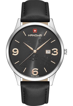 Ceas analogic, Hanowa, 16-4085.04.007, Quartz, Argintiu/Negru Ceas analogic, Hanowa, 16-4085.04.007, Quartz, Argintiu/Negru