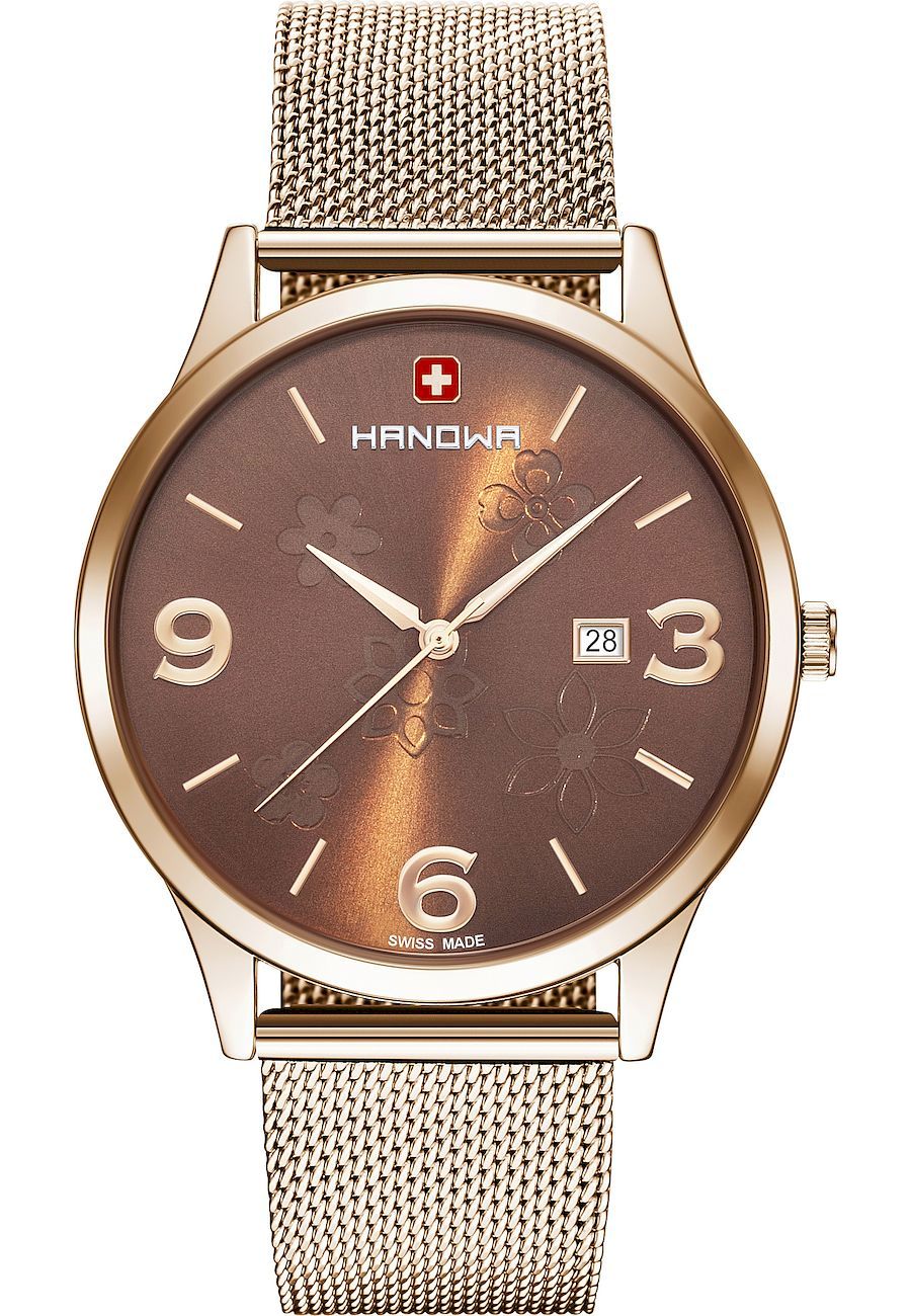 Ceas analogic, Hanowa, 16-3085.09.005, Quartz, Auriu/Maro