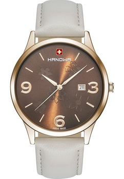 Ceas analogic, Hanowa, 16-4085.09.005, Quartz, Alb/Maro Ceas analogic, Hanowa, 16-4085.09.005, Quartz, Alb/Maro