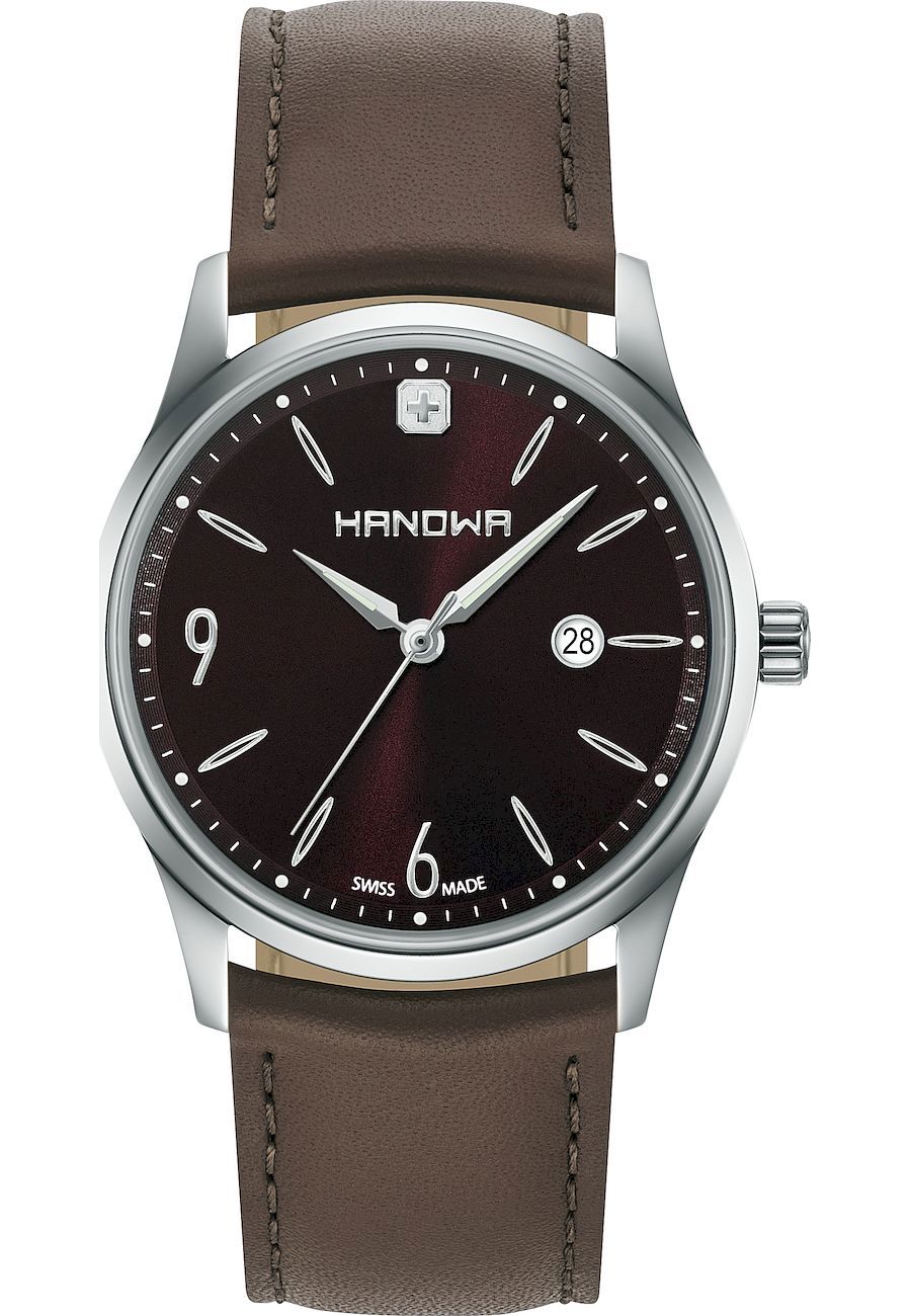Ceas analogic, Hanowa, 16-4066.7.04.005, Quartz, Argintiu/Maro