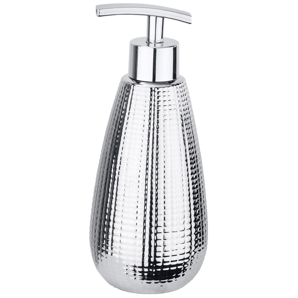 Dispenser sapun lichid, Ceramica, Dakar, Argintiu, 370 ml, WENKO