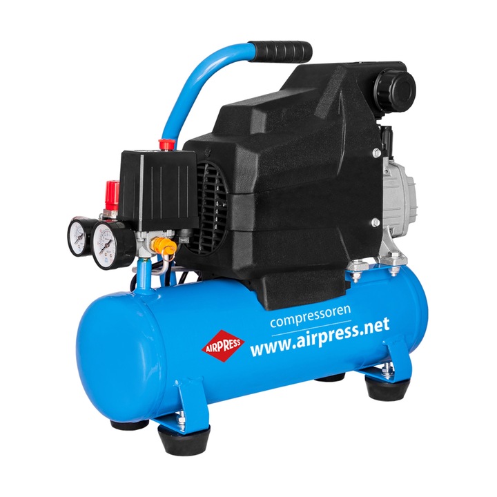 Compresor H 185-6, 8 bar, 1,5 CP / 1,1 kW, 75 l / min, 6 l, Airpress, AP-36546