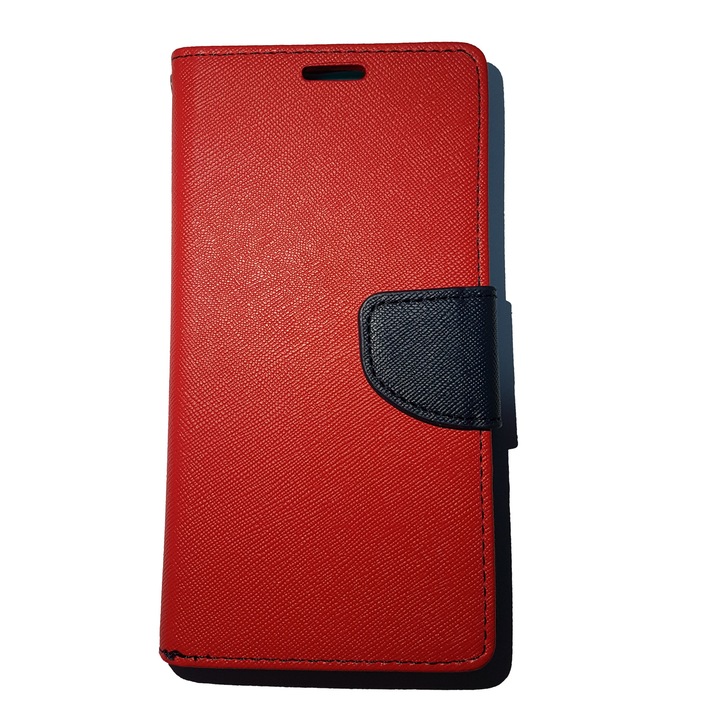 Калъф книжка за Huawei P8, Fancy Case Red, Blue интериор