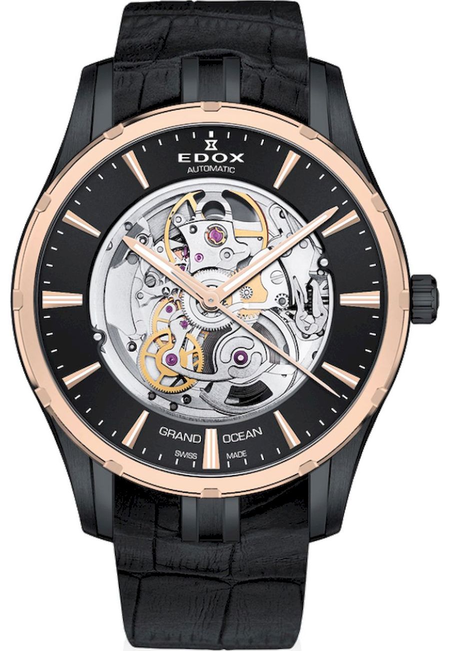 Ceas analogic barbatesc, Edox, 85301357RNNIR, 3 ATM, Multicolor