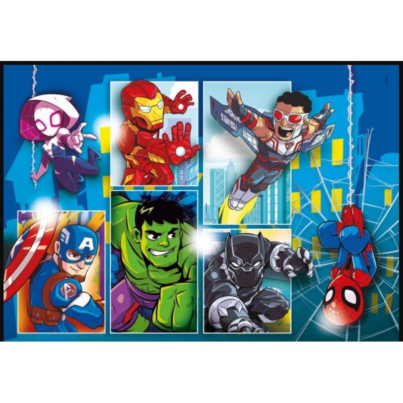 Puzzle Marvel Avengers , 30 piese , 33.5x23.5cm, Negru