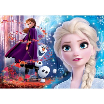 Puzzle Disney Frozen 2 Jewels , 104 piese , 33,5x23,5cm, Negru Puzzle Disney Frozen 2 Jewels , 104 piese , 33,5x23,5cm, Negru