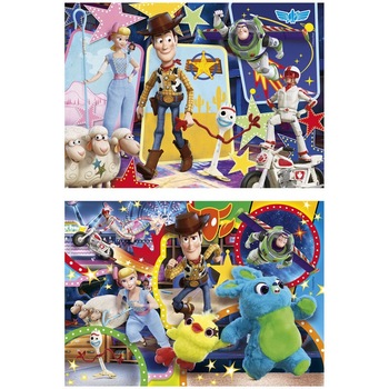 Puzzle Toy Story 4 , 2x20 piese ,27x19cm, Multicolor Puzzle Toy Story 4 , 2x20 piese ,27x19cm, Multicolor