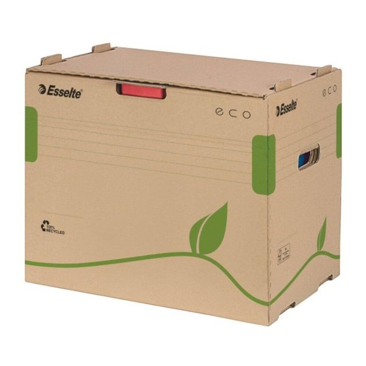 Esselte Контейнер за архивиране, рециклиран картон, Eco, кафяв