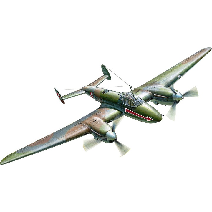 Repülőmodell MisterCraft szovjet búvárbombázó Petlyakov PE-2FT "Peshka" 1:72 MCR E26