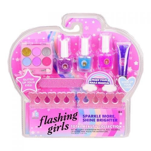 Set de machiaj Ouguan - flashing girls, 8 piese