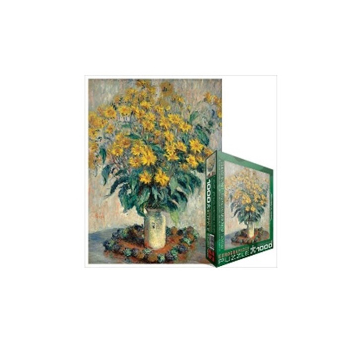 Пъзел Eurographics - Claude Monet, Gartenkurbis Blumen, 1000 части