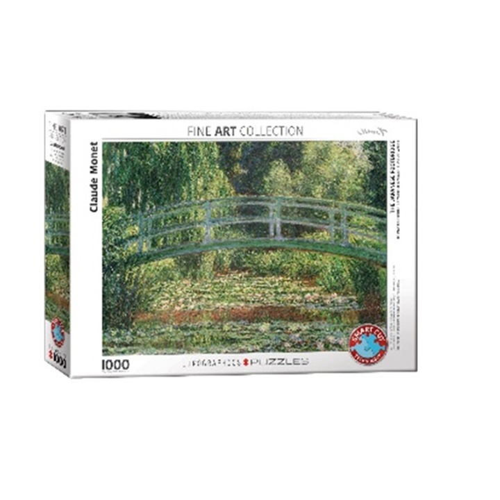 Пъзел Eurographics - Claude Monet, The Japanese Footbridge, 1000 части