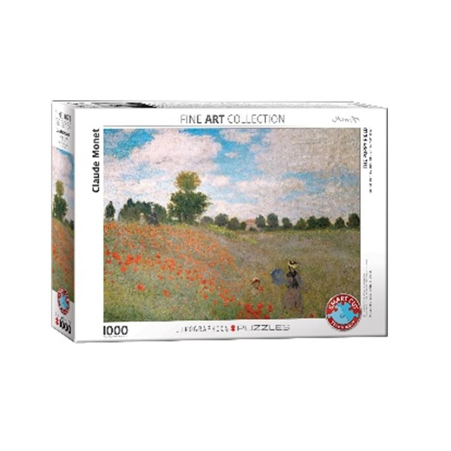 Puzzle Eurographics - Claude Monet, Poppies, 1000 piese