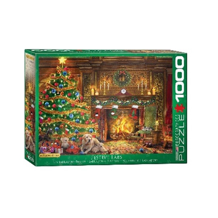 Пъзел Eurographics - Dominic Davison, Festive labs, 1000 части