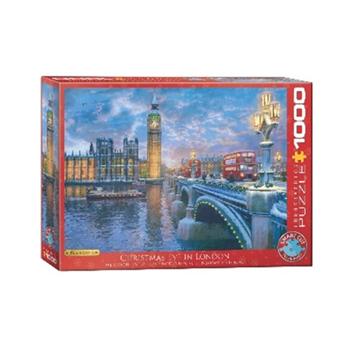Пъзел Eurographics - Dominic Davison, Christmas Eve in London, 1000 части