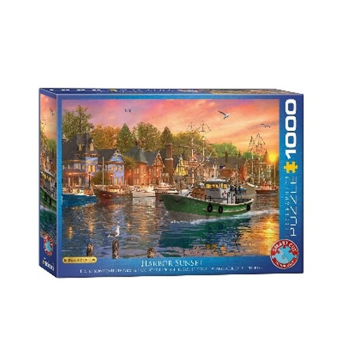 Eurographics puzzle, 1000 db-os - Dominic Davison, Kikötői naplemente