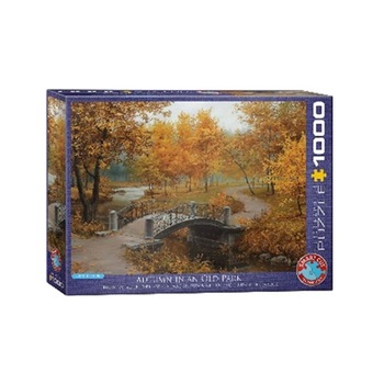 Puzzle Eurographics - Eugeny Lushpin, Autumn in an old park, 1000 piese Puzzle Eurographics - Eugeny Lushpin, Autumn in an old park, 1000 piese
