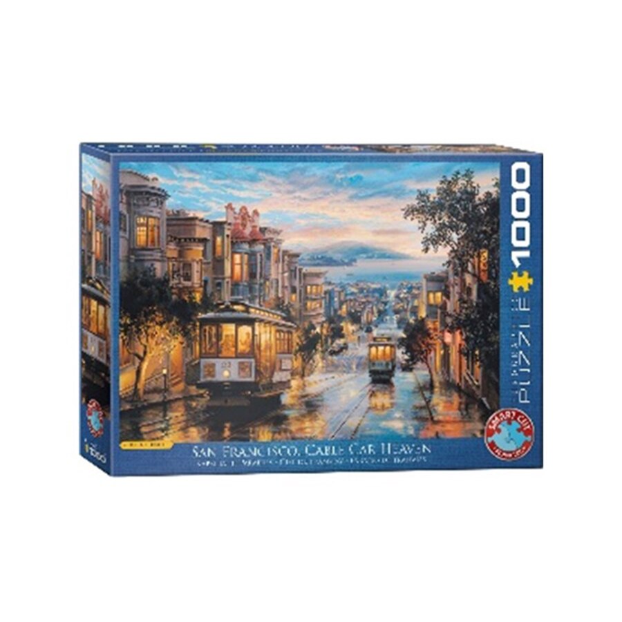 Puzzle Eurographics - Eugeny Lushpin, San Francisco, Cable car heaven, 1000 piese