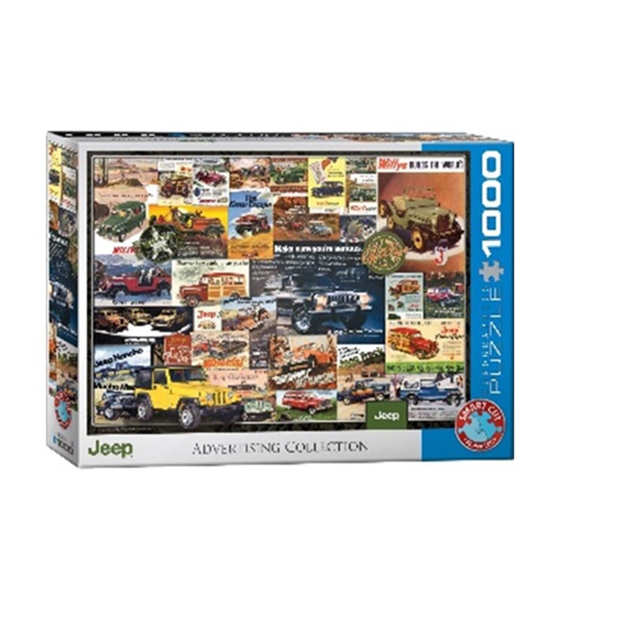 Puzzle Eurographics - Jeep vintage posters, 1000 piese