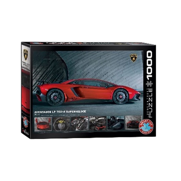 Пъзел Eurographics - Lamborghini Aventador 750-4 SV, 1000 части
