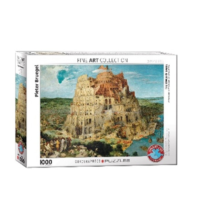 Пъзел Eurographics - Pieter Bruegel, The Tower of Babel, 1000 части