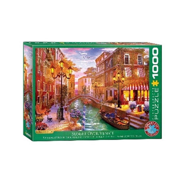 Пъзел Eurographics - Dominic Davison, Sunset over Venice, 1000 части