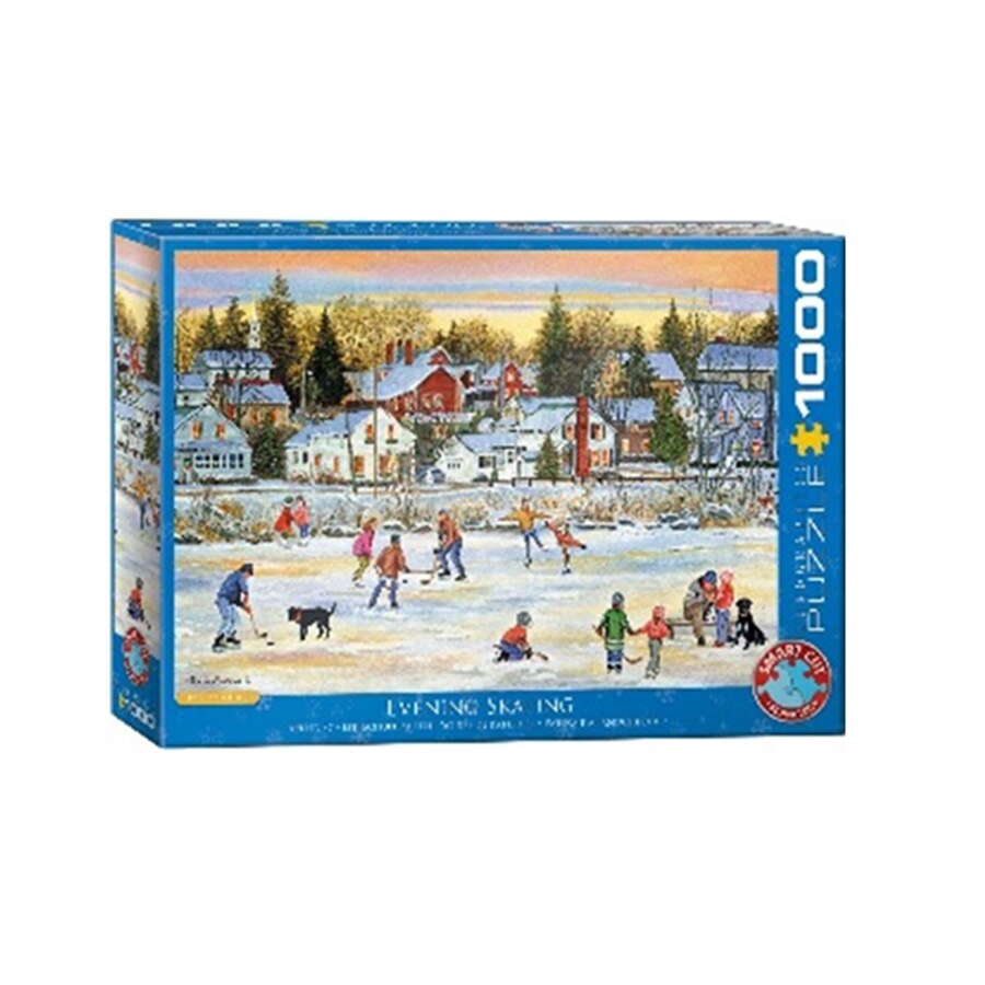 Puzzle Eurographics - Evening skating, 1000 piese