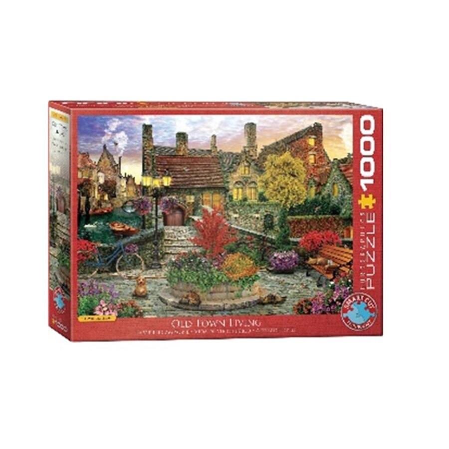 Puzzle Eurographics - Dominic Davison, Old town living, 1000 piese