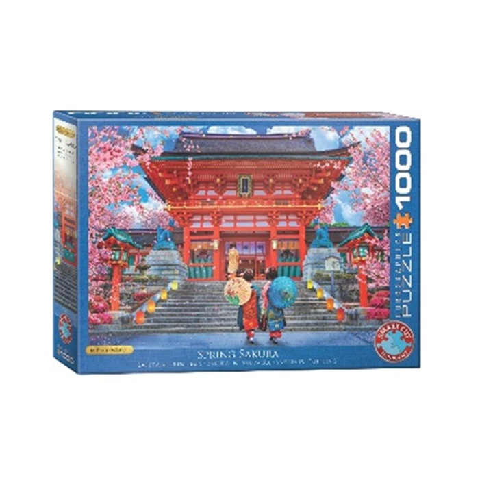 Eurographics puzzle, 1000 db-os - David McLean, Sakura tavasz